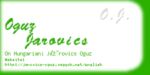 oguz jarovics business card